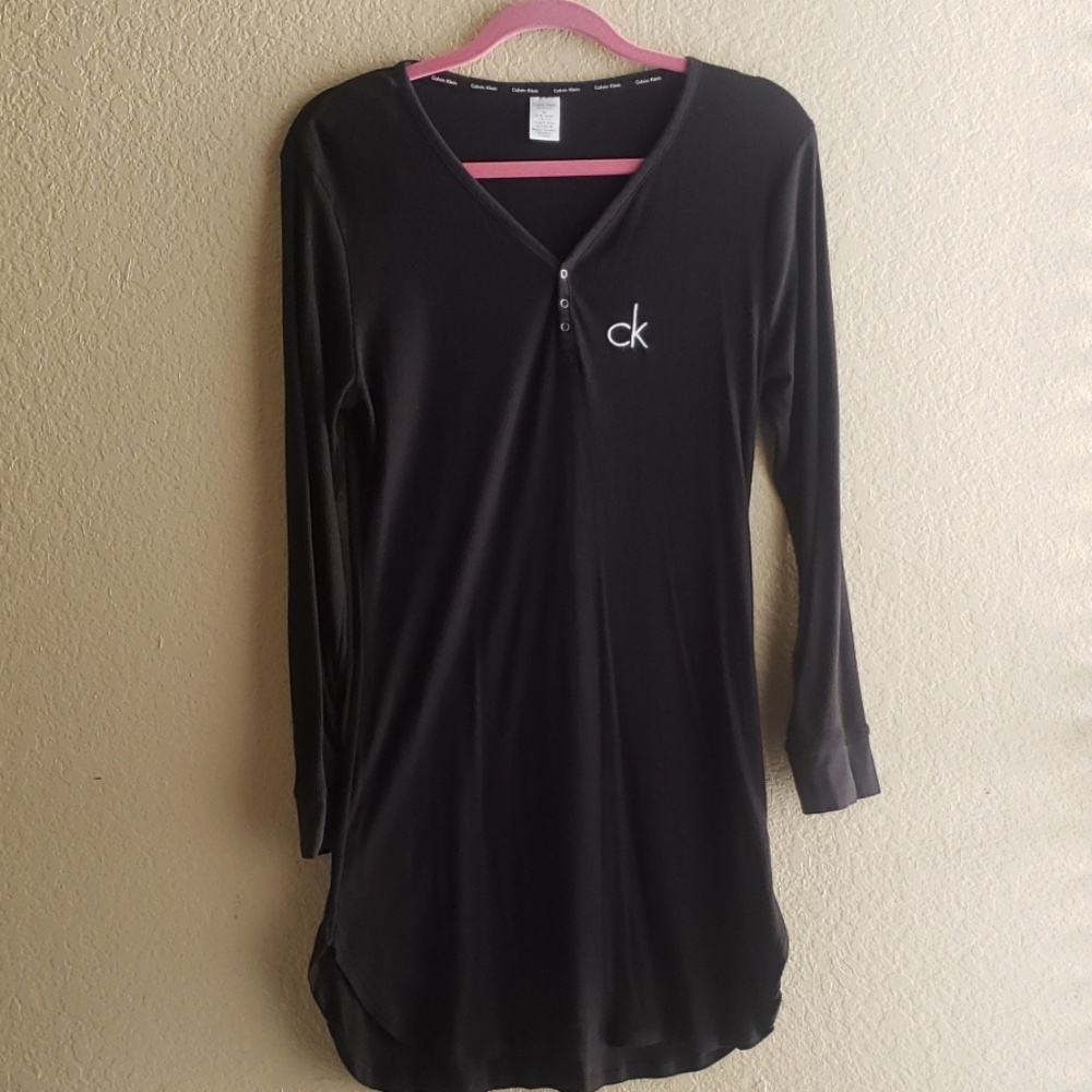 Calvin Klein Sleep Shirt/Black